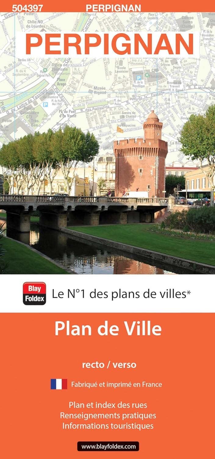 Perpignan, Pyrénées-Orientales - Plan de ville | Blay Foldex plan de ville Blay Foldex 