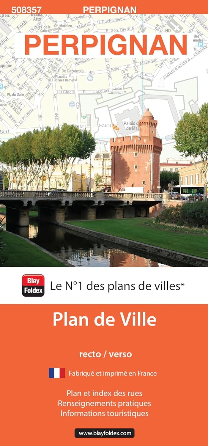 Perpignan, Pyrénées-Orientales - Plan de ville | Blay Foldex plan de ville Blay Foldex 