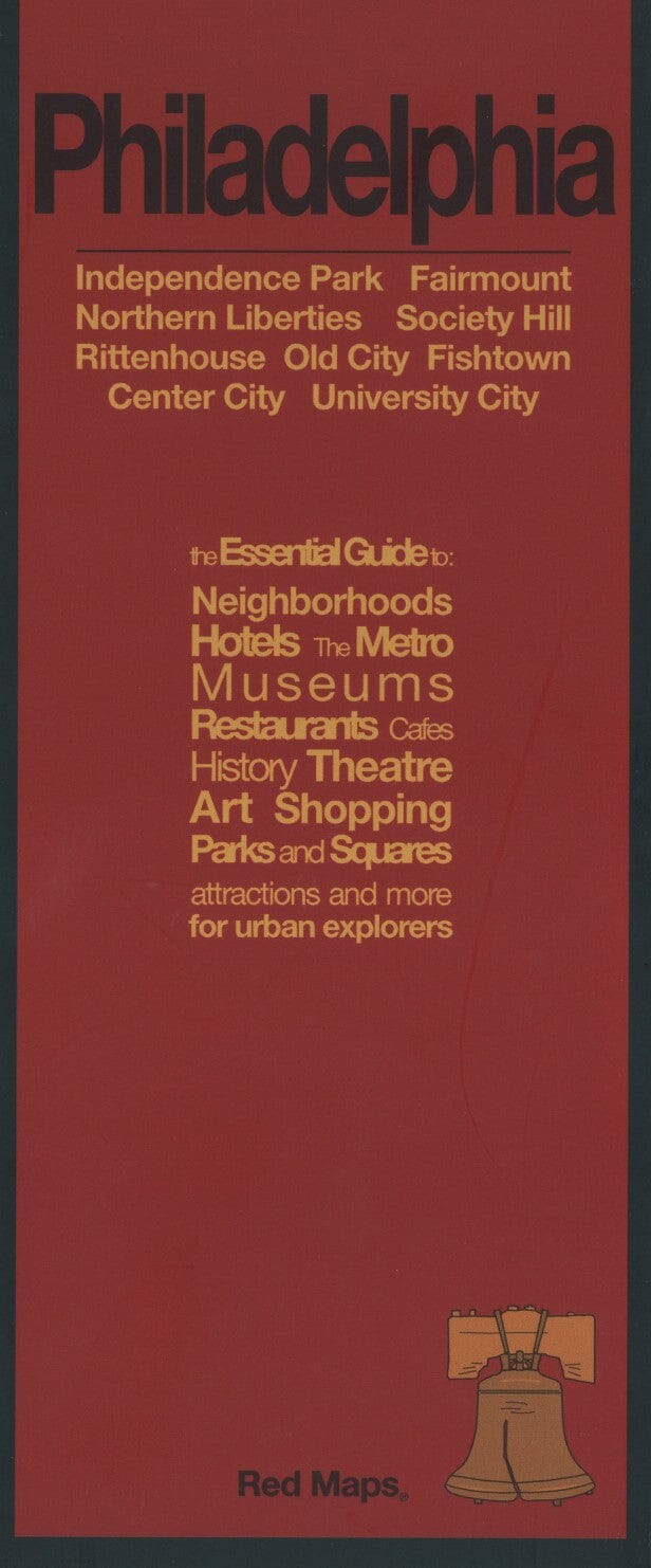 Philadelphie, Pennsylvanie | Cartes rouges plan de ville Red Maps