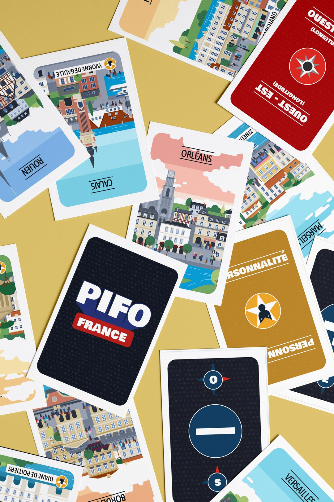 PIFO France – Le jeu de bluff sur la géographie française | Génépi Éditions jeu Génépi Éditions 