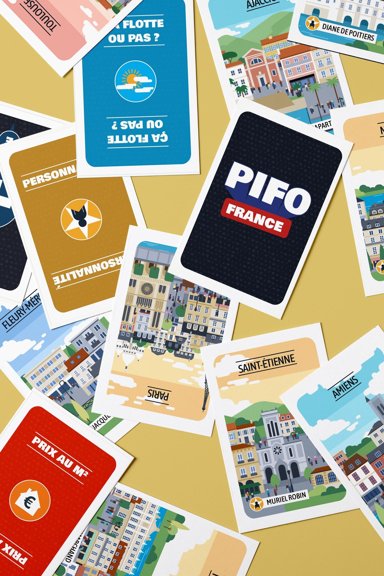PIFO France – Le jeu de bluff sur la géographie française | Génépi Éditions jeu Génépi Éditions 