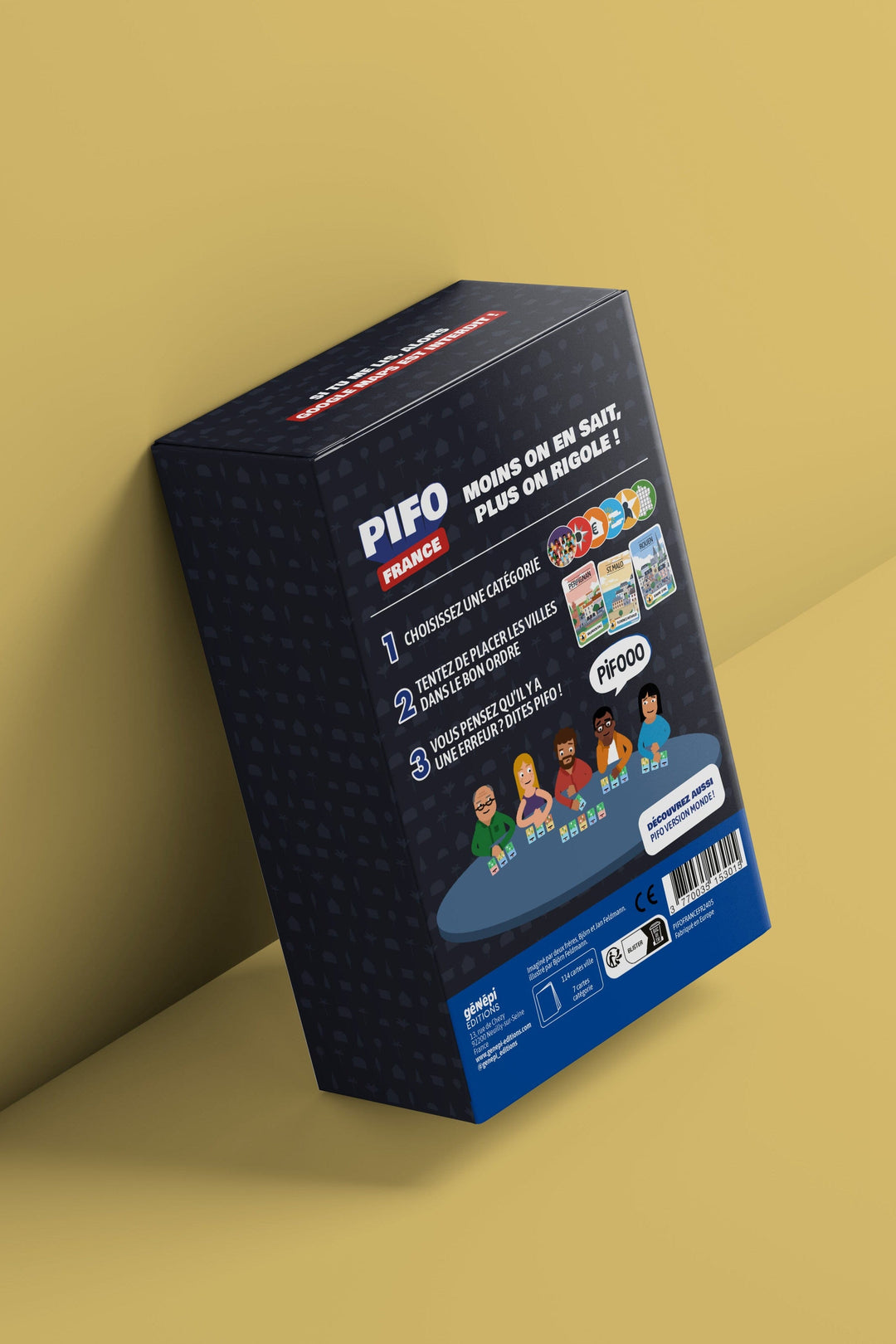 PIFO France – Le jeu de bluff sur la géographie française | Génépi Éditions jeu Génépi Éditions 