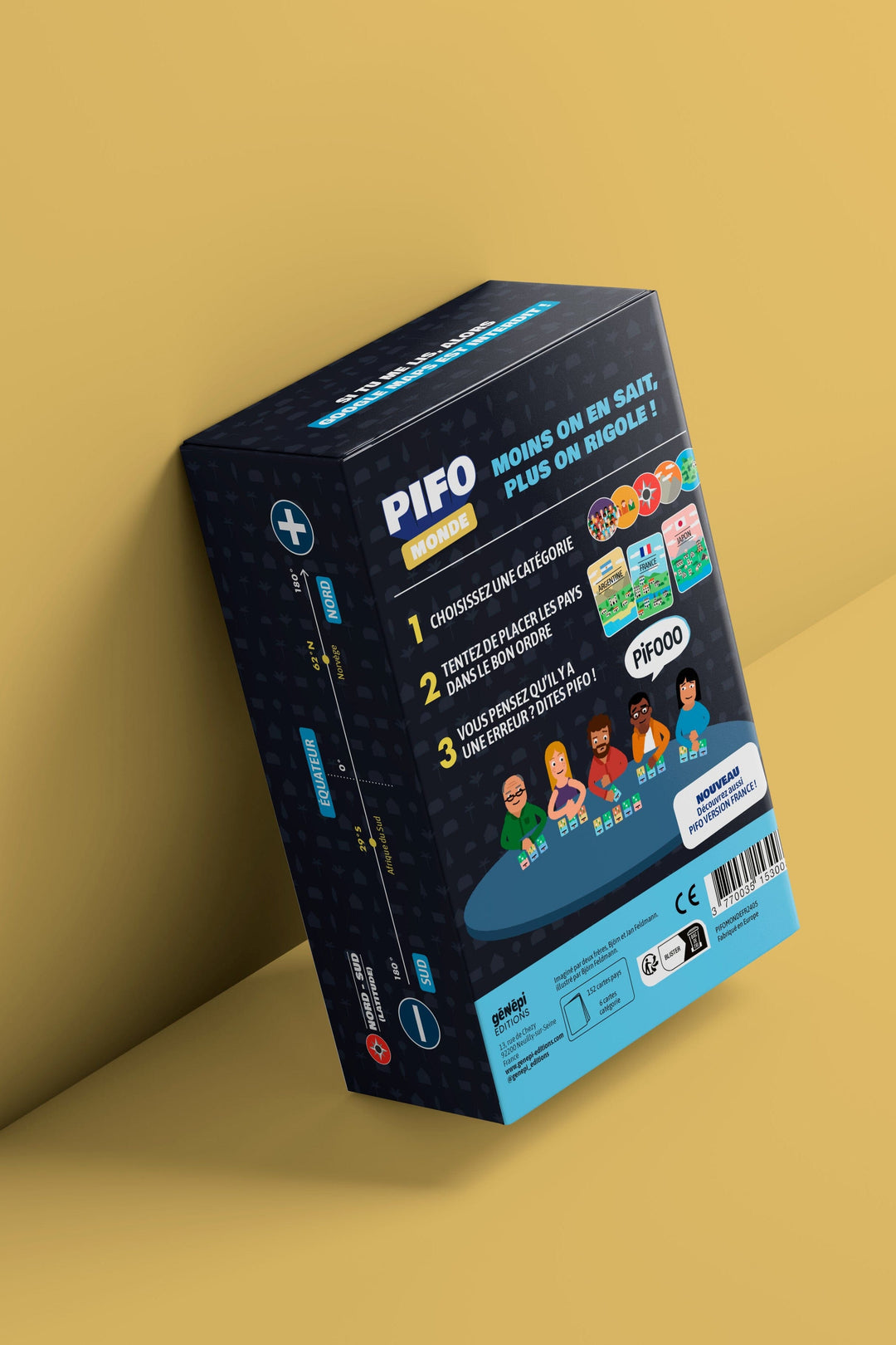 PIFO Monde – Le jeu de bluff géographique | Génépi Éditions jeu Génépi Éditions 