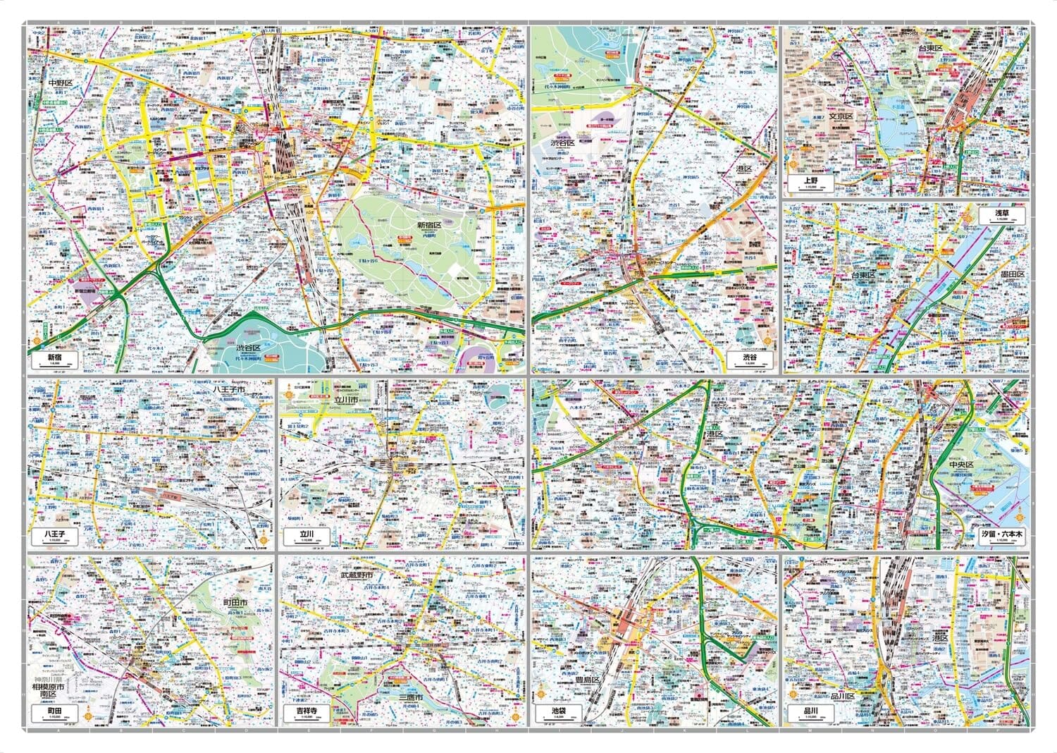 Plan complet de la ville de Tokyo | Mapple plan de ville Mapple 