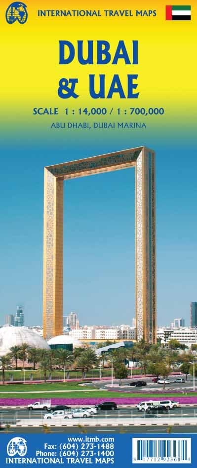 Plan de Dubai & Carte des Emirats Arabes Unis & Oman | ITM carte routière ITM