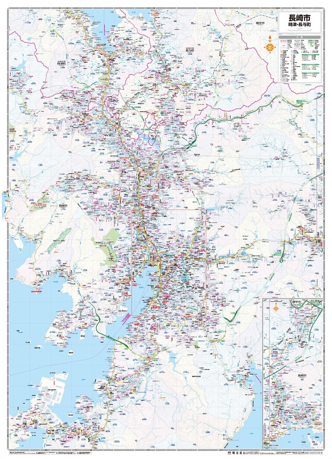 Plan de la ville de Nagasaki | Mapple plan de ville Mapple 