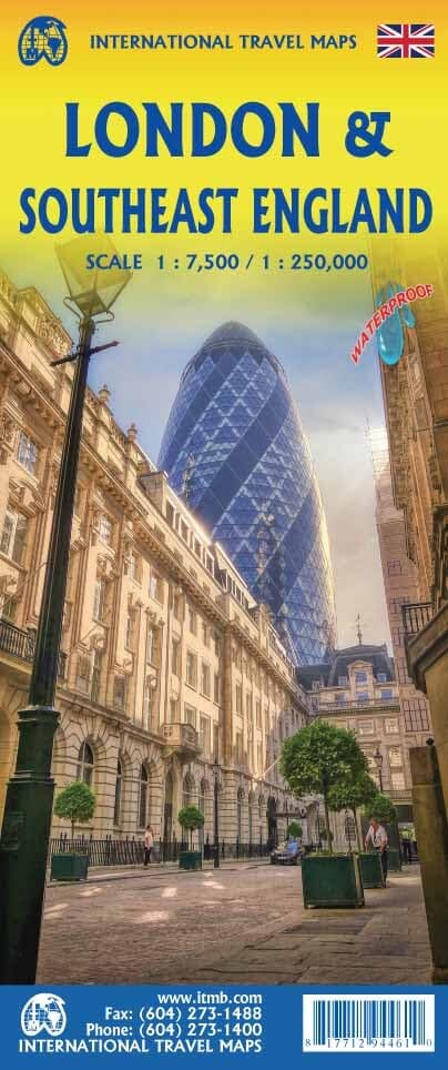 Plan de Londres & Carte du sud-est de l'Angleterre | ITM plan de ville ITM