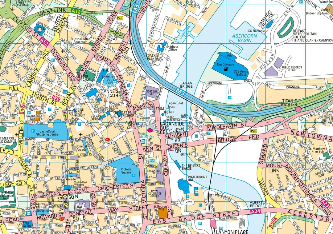 Plan de poche - Belfast | Collins carte pliée Collins 