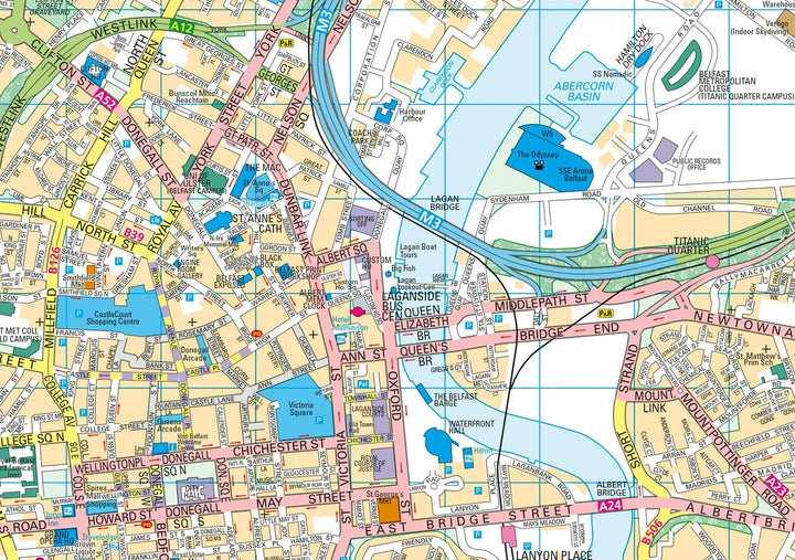 Plan de poche - Belfast | Collins carte pliée Collins 