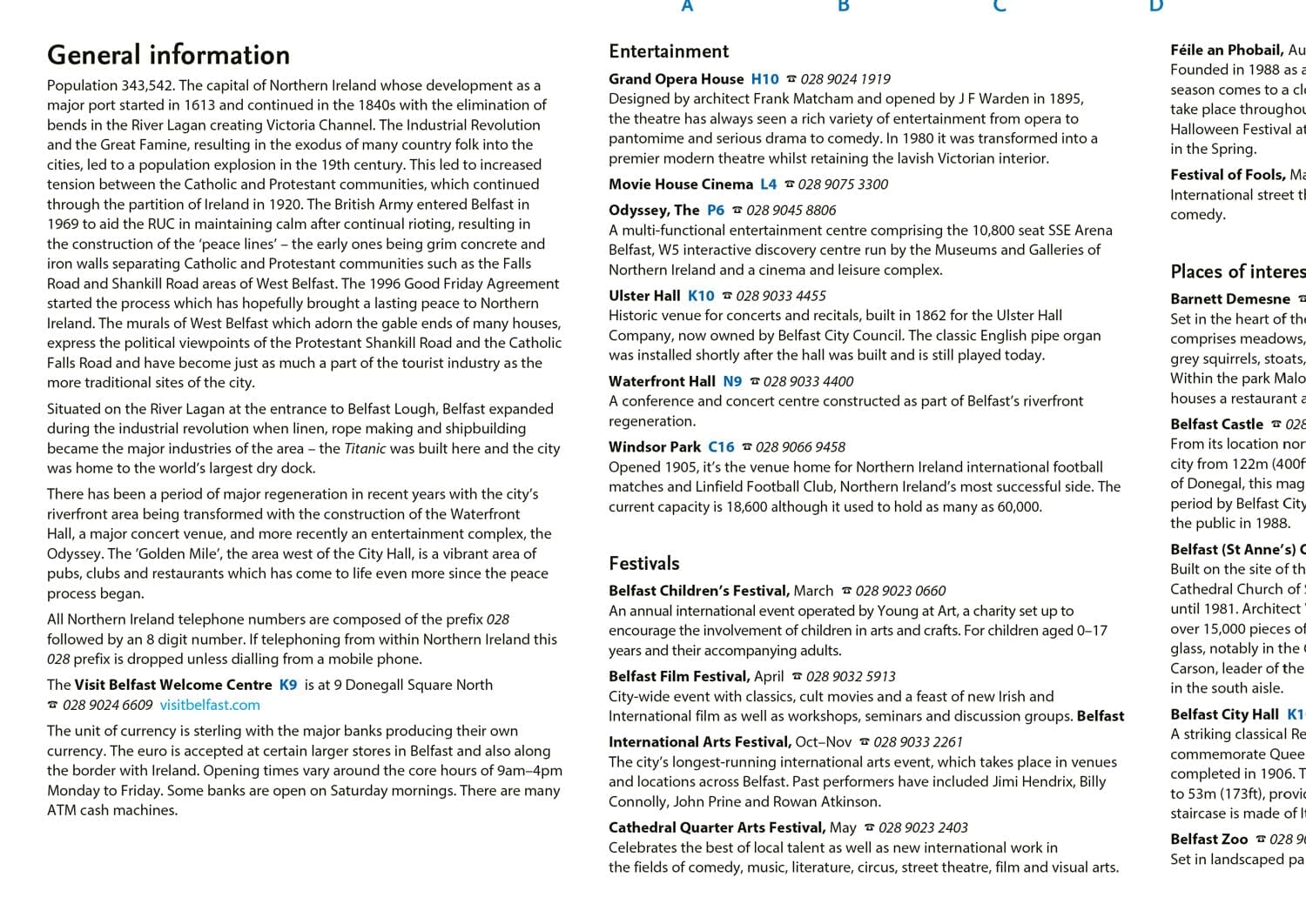 Plan de poche - Belfast | Collins plan de ville Collins