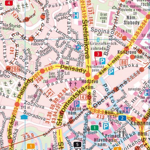 Plan de poche - Bratislava | Freytag & Berndt carte pliée Freytag & Berndt 
