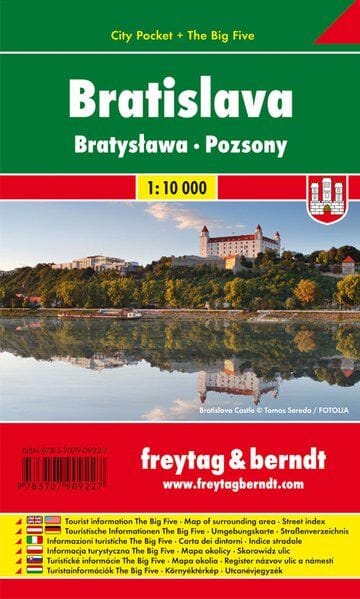 Plan de poche - Bratislava | Freytag & Berndt carte pliée Freytag & Berndt 