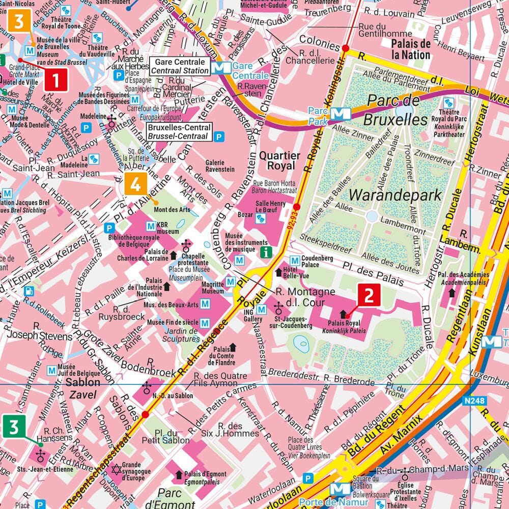 Plan de poche - Bruxelles (Belgique) | Freytag & Berndt plan de ville Freytag & Berndt 