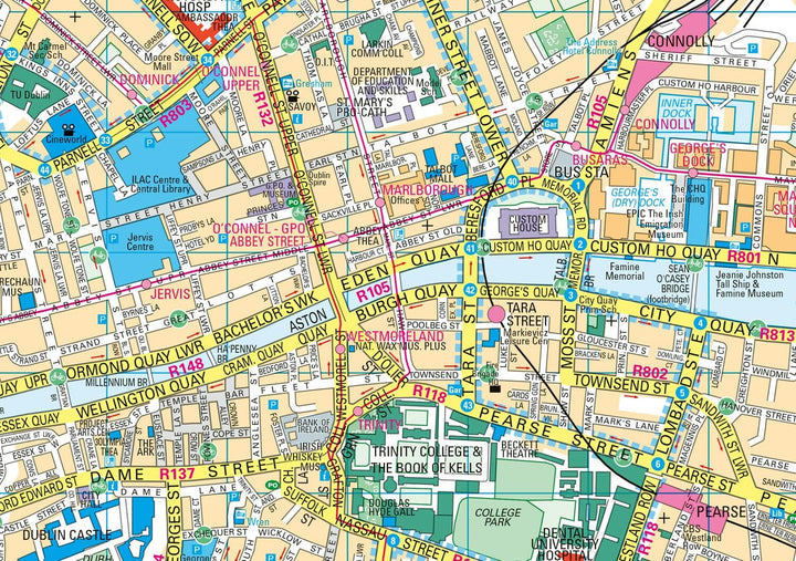 Plan de poche - Dublin | Collins plan de ville Collins
