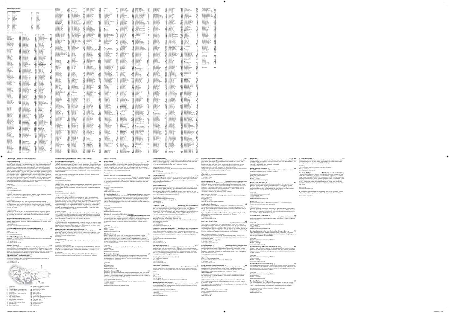Plan de poche - Edimbourg (Écosse) | Collins plan de ville Collins