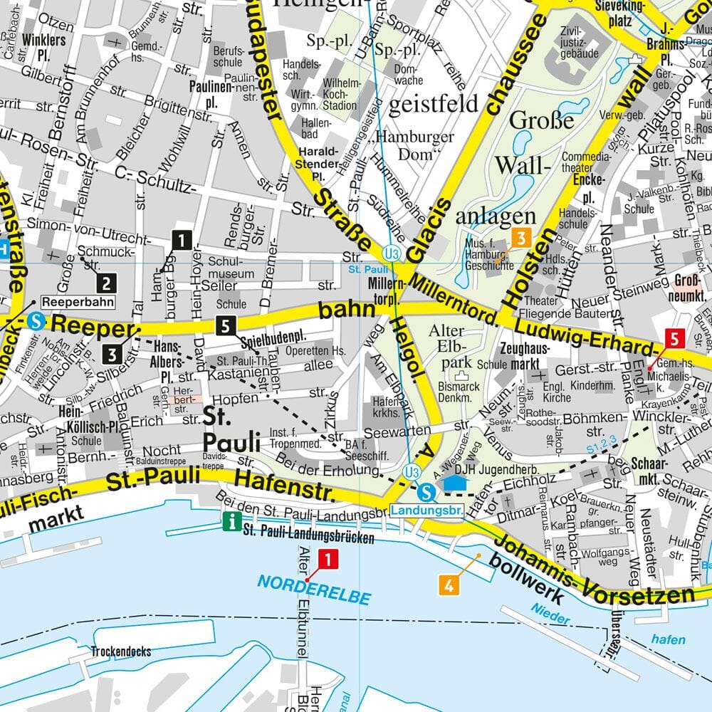 Plan de poche - Hambourg (Allemagne) | Freytag & Berndt plan de ville Freytag & Berndt