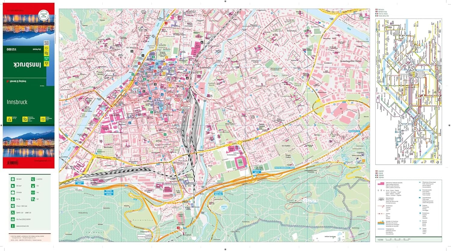 Plan de poche - Innsbruck | Freytag & Berndt plan de ville Freytag & Berndt 