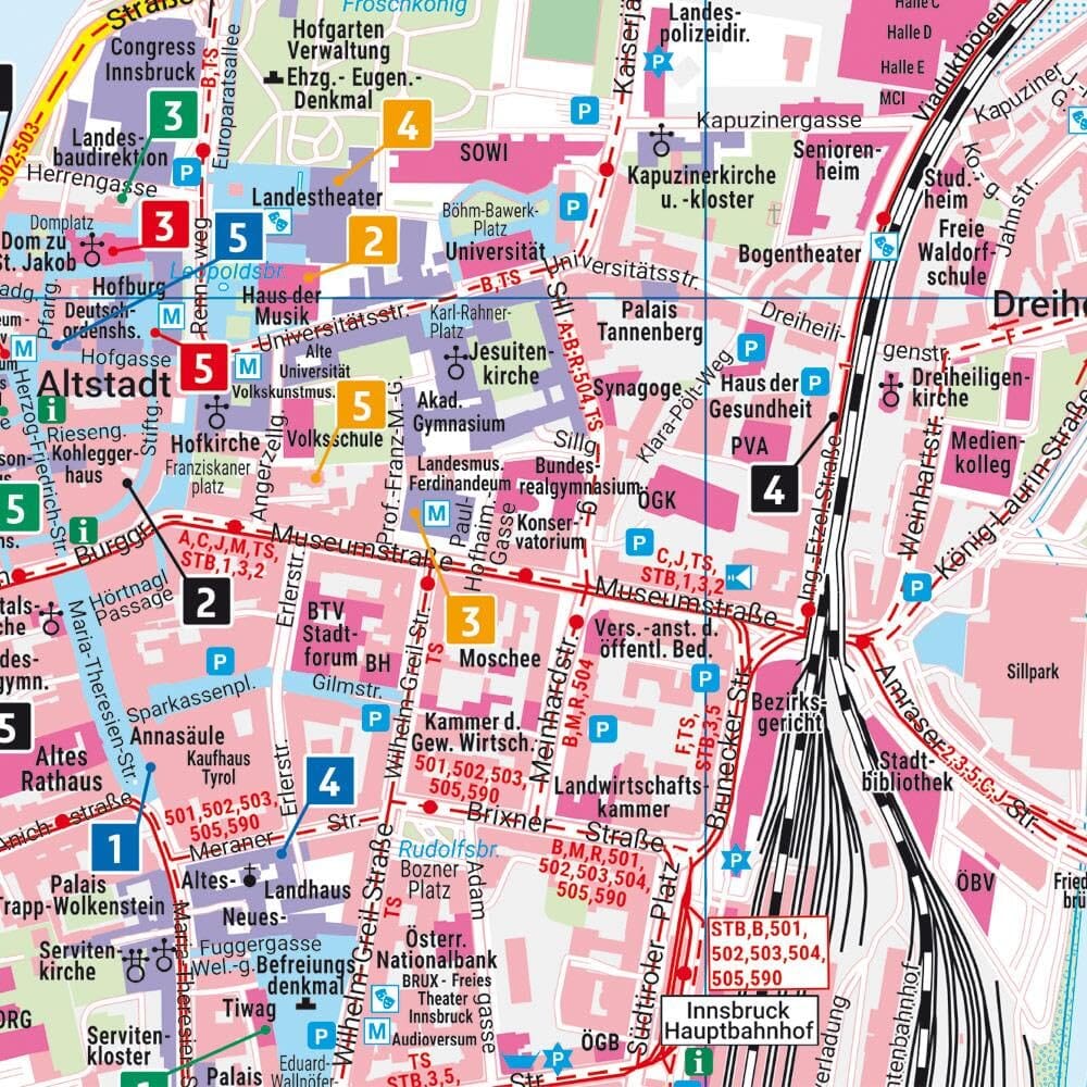 Plan de poche - Innsbruck | Freytag & Berndt plan de ville Freytag & Berndt 