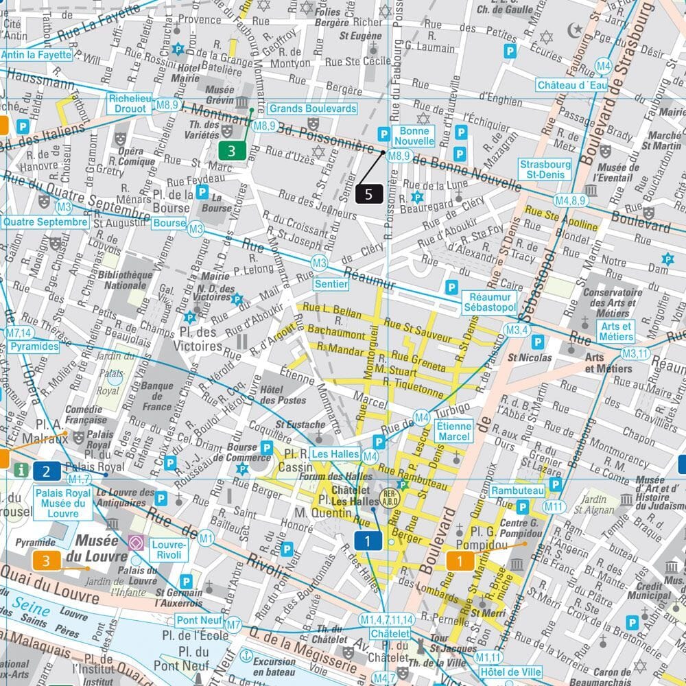Plan de poche - Paris | Freytag & Berndt - 1:11 000 plan de ville Freytag & Berndt 