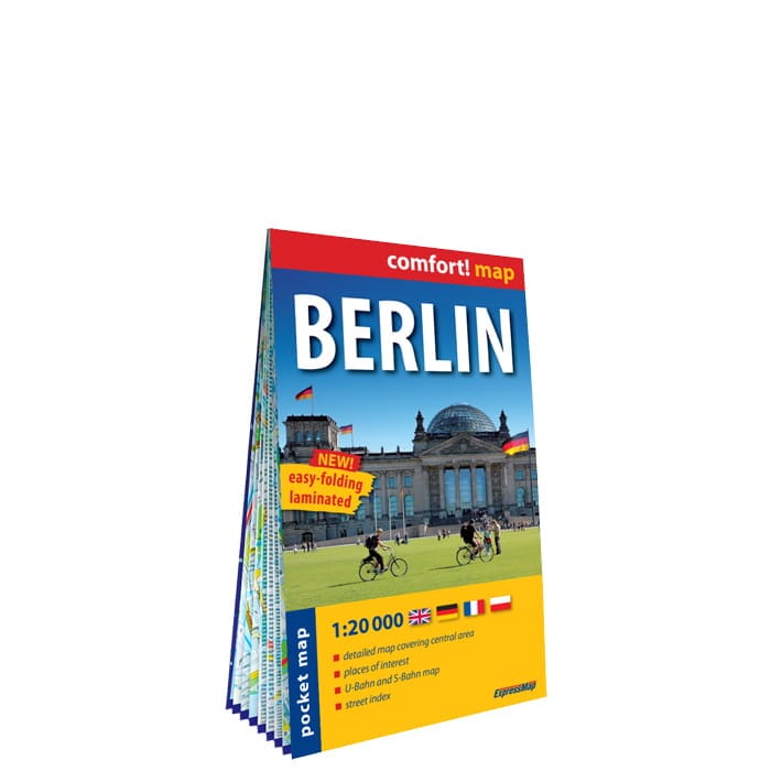 Plan de poche plastifié - Berlin mini | Express Map plan de ville Express Map