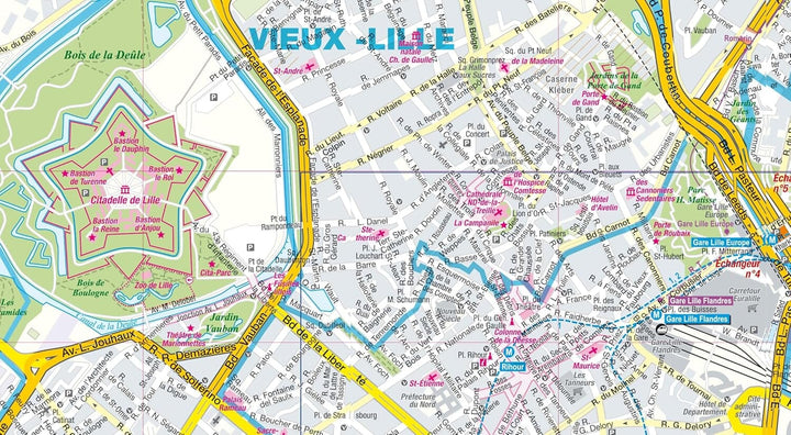 Plan de poche plastifié - Lille | Express Map plan de ville Express Map 