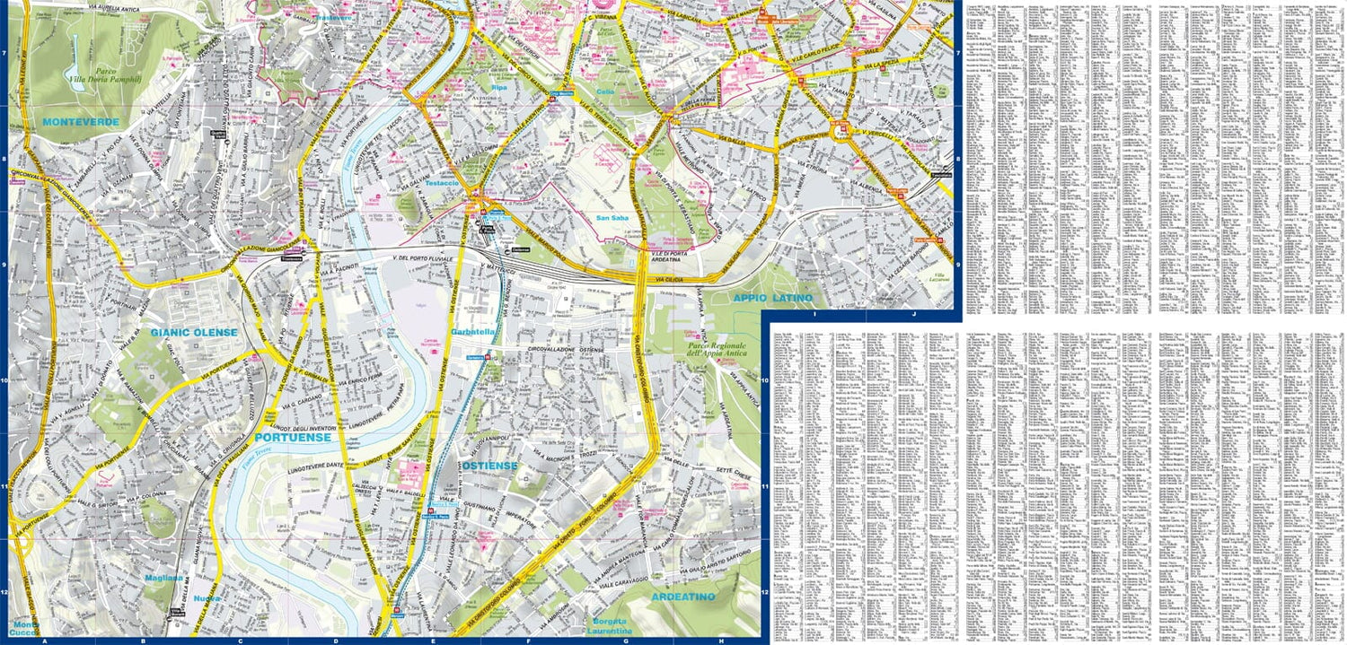 Plan de poche plastifié (mini) - Rome, Vatican Ville | Express Map plan de ville Express Map