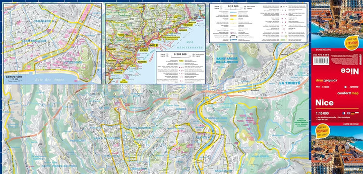 Plan de poche plastifié - Nice | Express Map plan de ville Express Map 