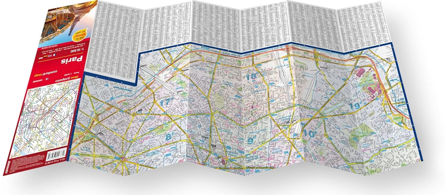 Plan de poche plastifié - Paris mini | Express Map plan de ville Express Map 