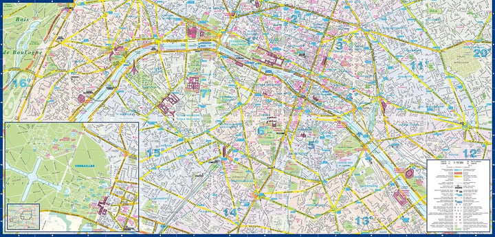 Plan de poche plastifié - Paris mini | Express Map plan de ville Express Map 