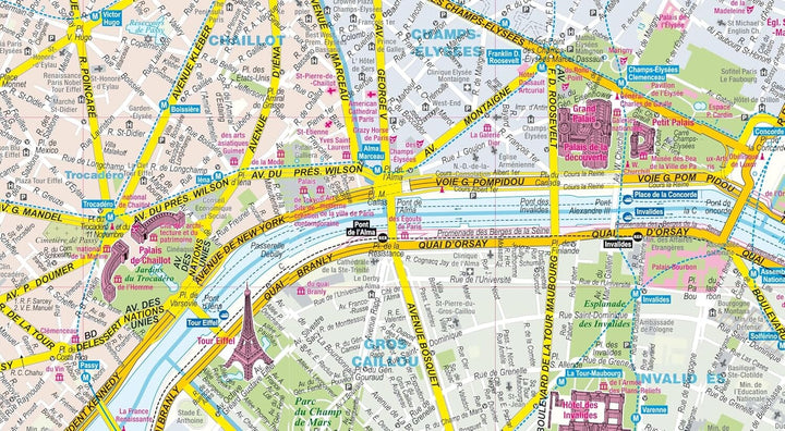 Plan de poche plastifié - Paris mini | Express Map plan de ville Express Map 