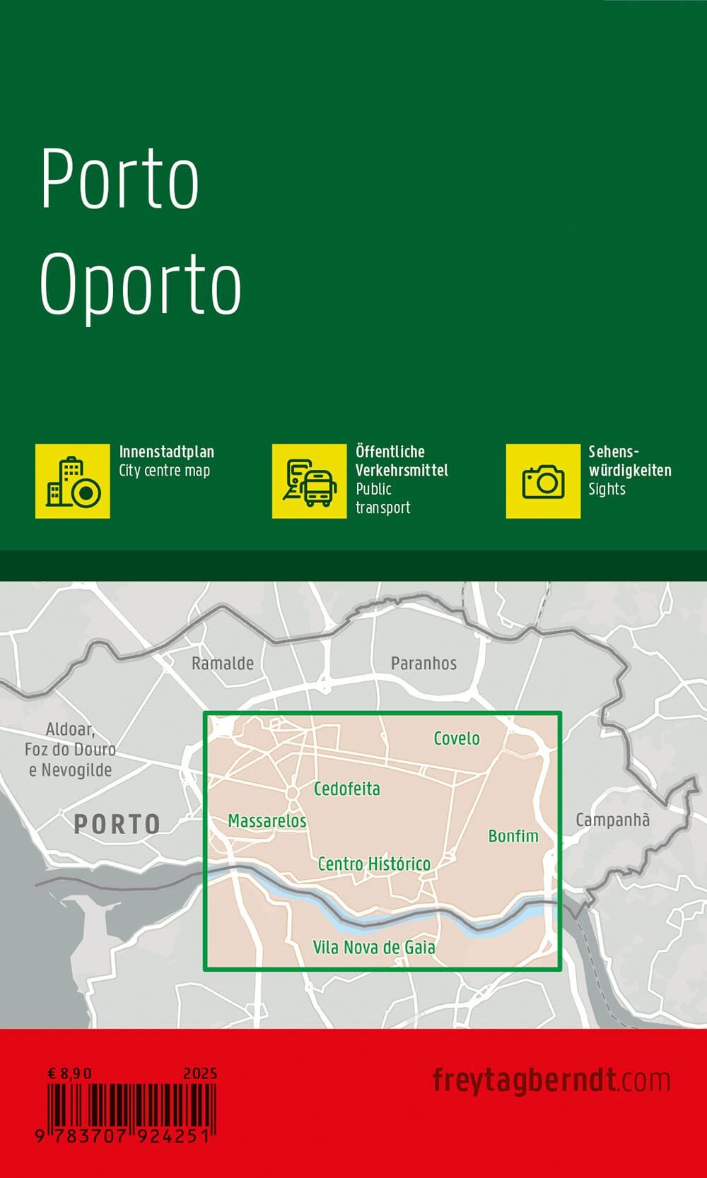 Plan de poche - Porto | Freytag & Berndt plan de ville Freytag & Berndt 
