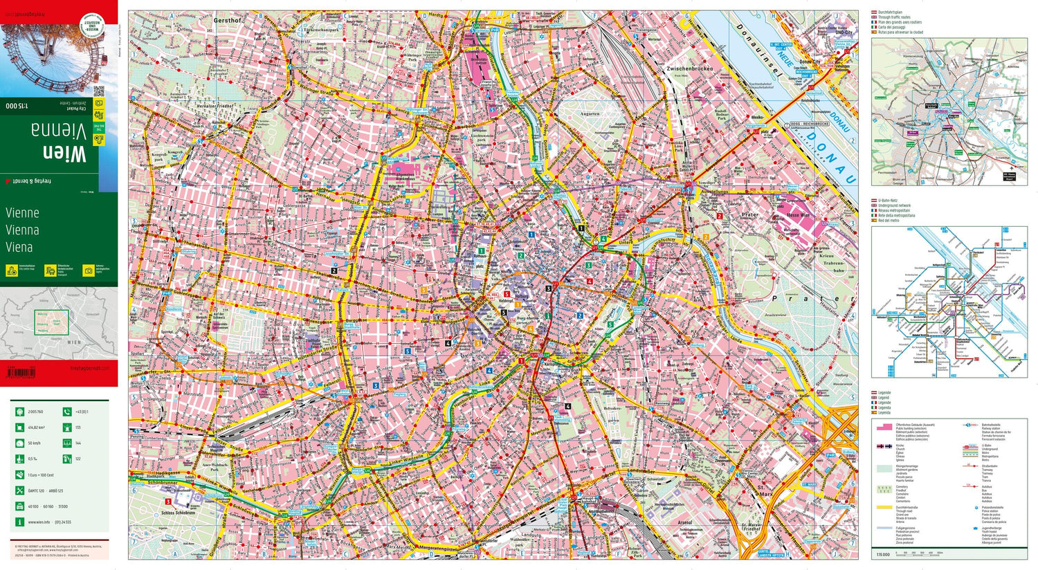 Plan de poche - Vienne (Autriche) | Freytag & Berndt plan de ville Freytag & Berndt