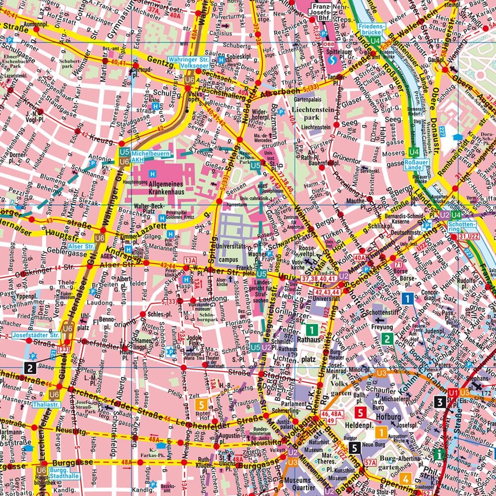 Plan de poche - Vienne (Autriche) | Freytag & Berndt plan de ville Freytag & Berndt