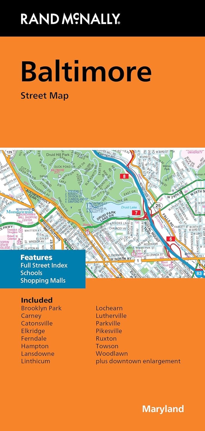 Plan de ville - Baltimore | Rand McNally plan de ville Rand McNally 