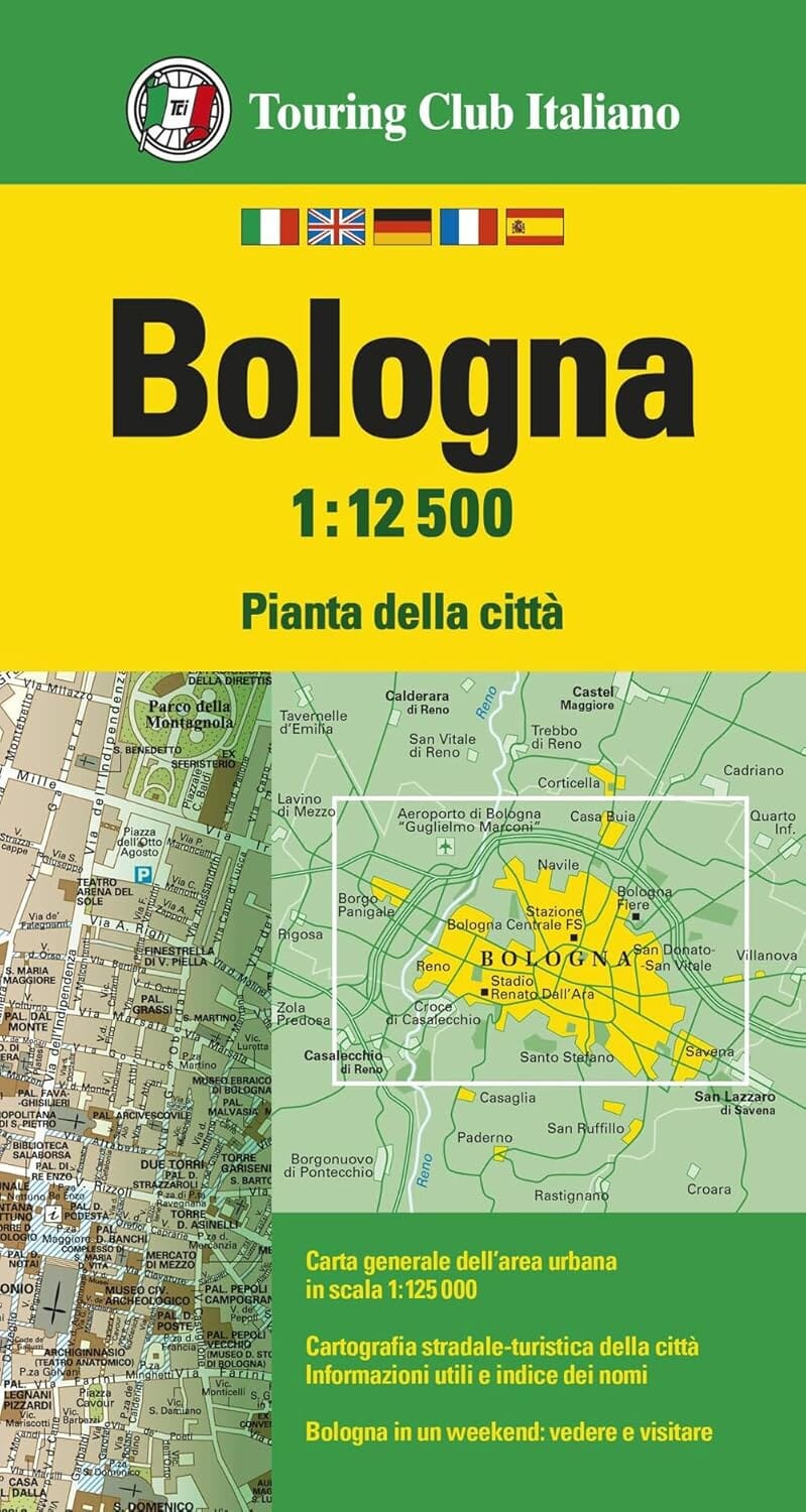 Plan de ville - Bologne (Italie) | Touring Club Italiano plan de ville Touring Club Italiano 