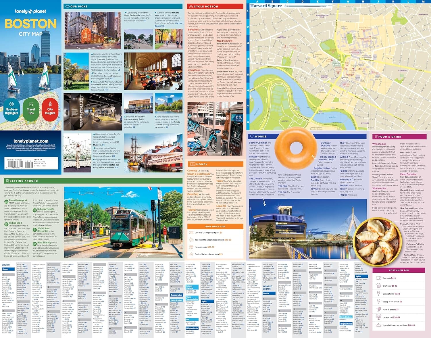Plan de ville (en anglais) - Boston | Lonely Planet plan de ville Lonely Planet EN