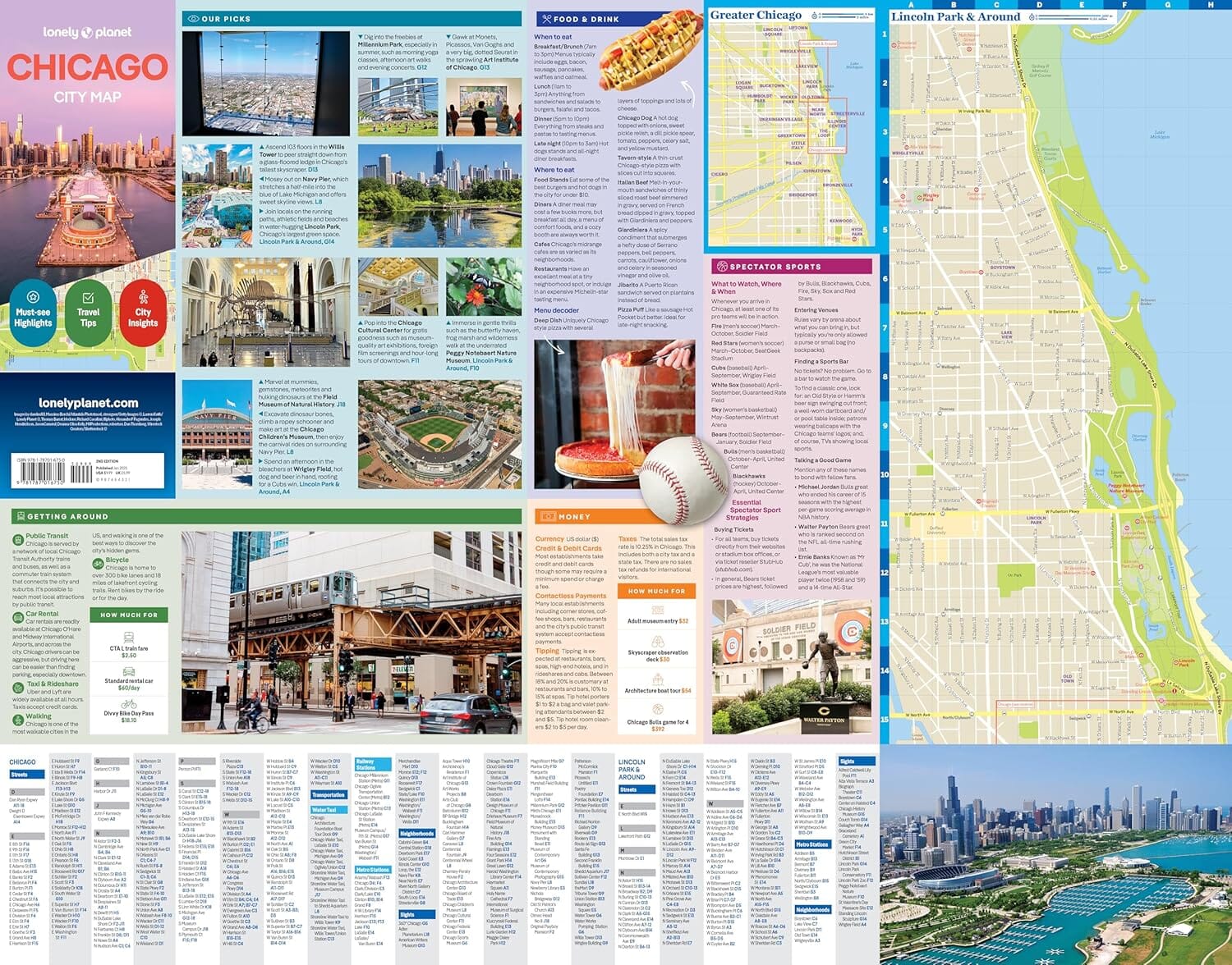 Plan de ville (en anglais) - Chicago | Lonely Planet plan de ville Lonely Planet EN