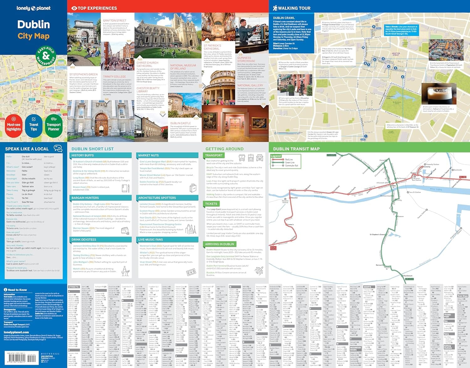 Plan de ville (en anglais) - Dublin | Lonely Planet plan de ville Lonely Planet EN