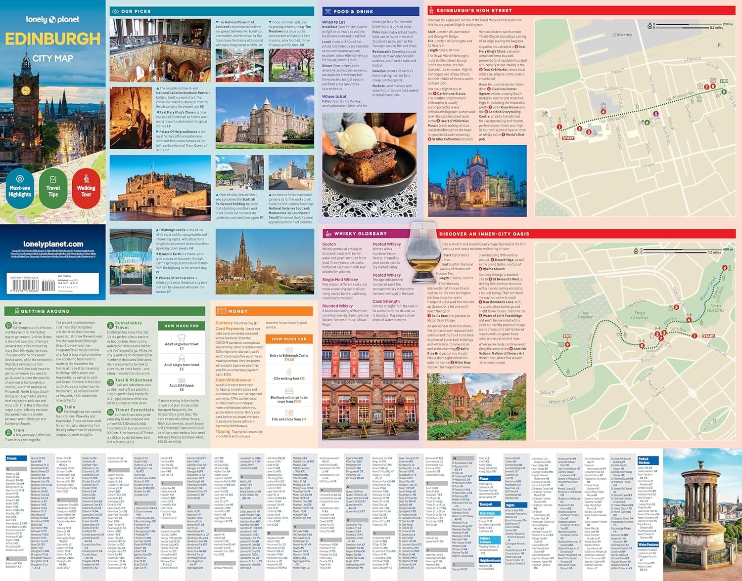 Plan de ville (en anglais) - Edinburgh | Lonely Planet plan de ville Lonely Planet EN