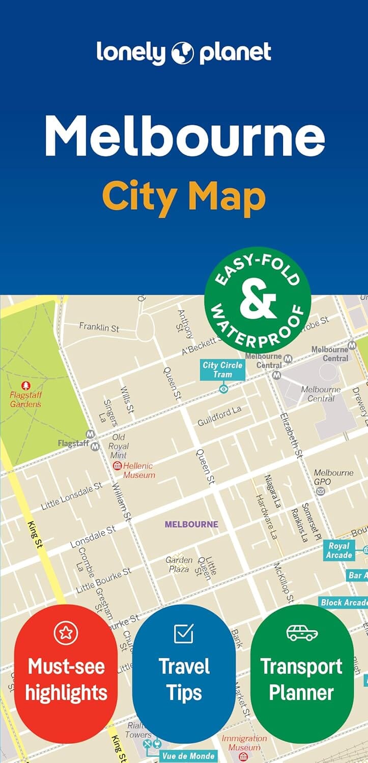 Plan de ville (en anglais) - Melbourne | Lonely Planet plan de ville Lonely Planet EN