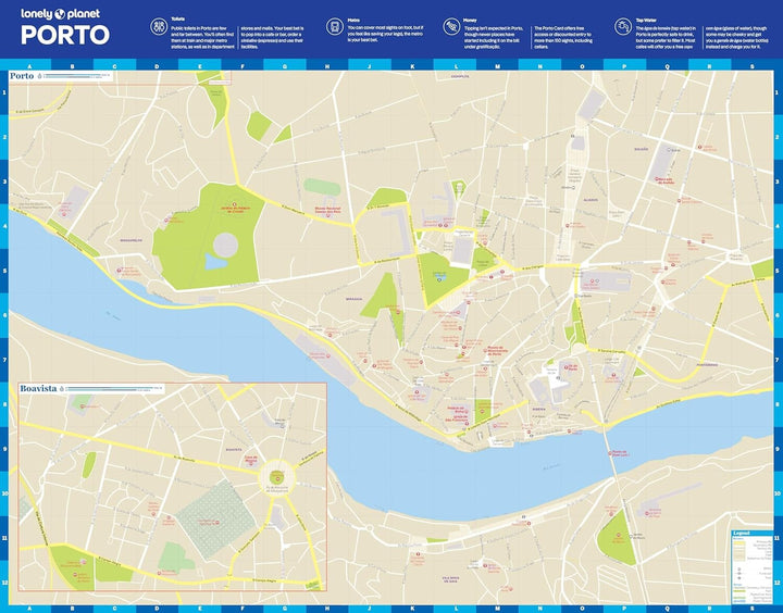 Plan de ville (en anglais) - Porto | Lonely Planet carte pliée Lonely Planet EN 