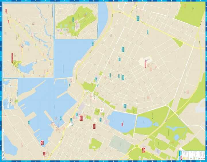 Plan de ville (en anglais) - Reykjavik | Lonely Planet plan de ville Lonely Planet EN