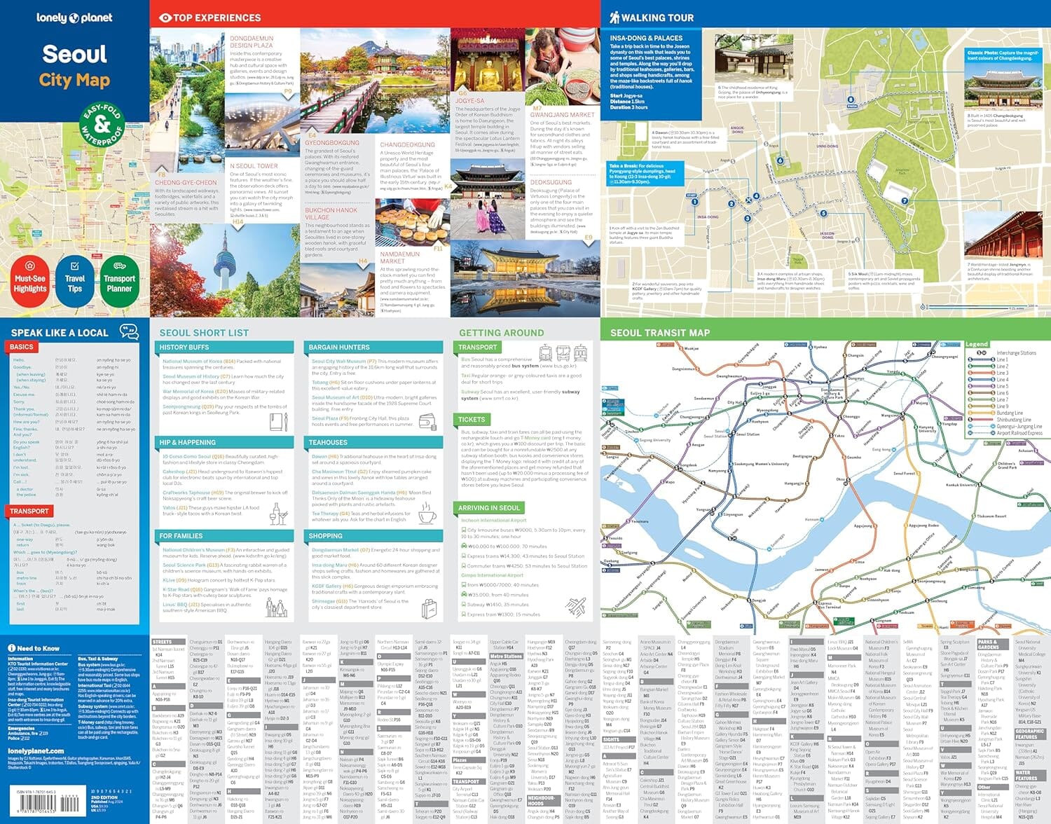 Plan de ville (en anglais) - Seoul | Lonely Planet plan de ville Lonely Planet EN