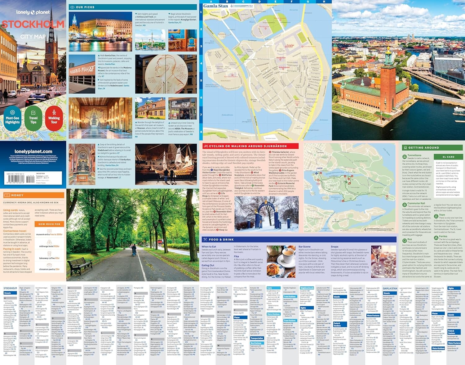 Plan de ville (en anglais) - Stockholm | Lonely Planet plan de ville Lonely Planet EN 