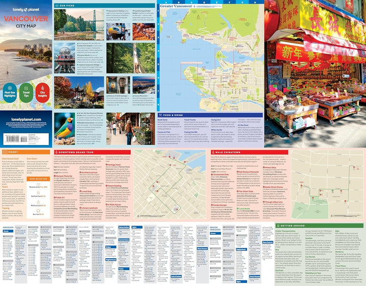 Plan de ville (en anglais) - Vancouver | Lonely Planet plan de ville Lonely Planet EN 
