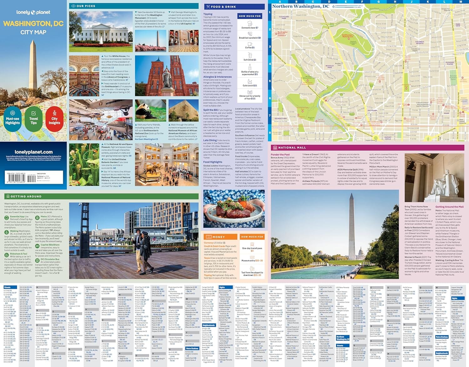 Plan de ville (en anglais) - Washington DC | Lonely Planet plan de ville Lonely Planet EN