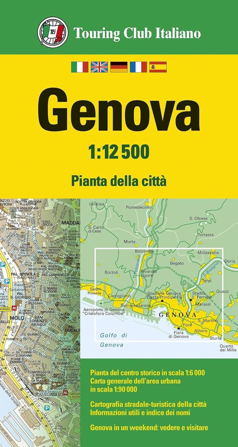 Plan de ville - Gênes (Italie) | Touring Club Italiano plan de ville Touring Club Italiano 