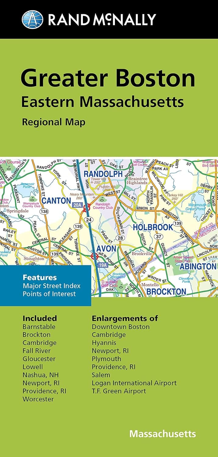 Plan de ville - Grand Boston, Massachusetts | Rand McNally plan de ville Rand McNally 