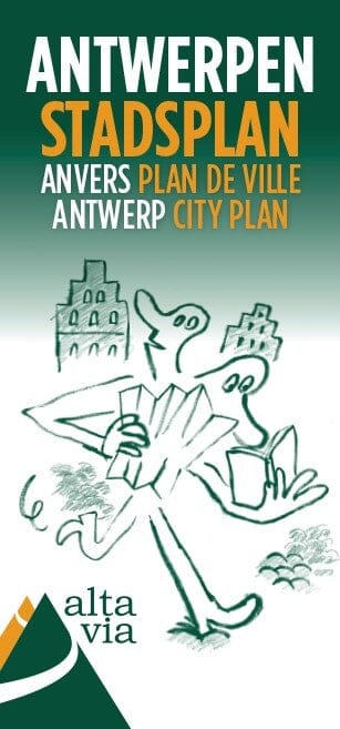 Plan de ville imperméable - Anvers | Alta Via carte pliée Alta Via 