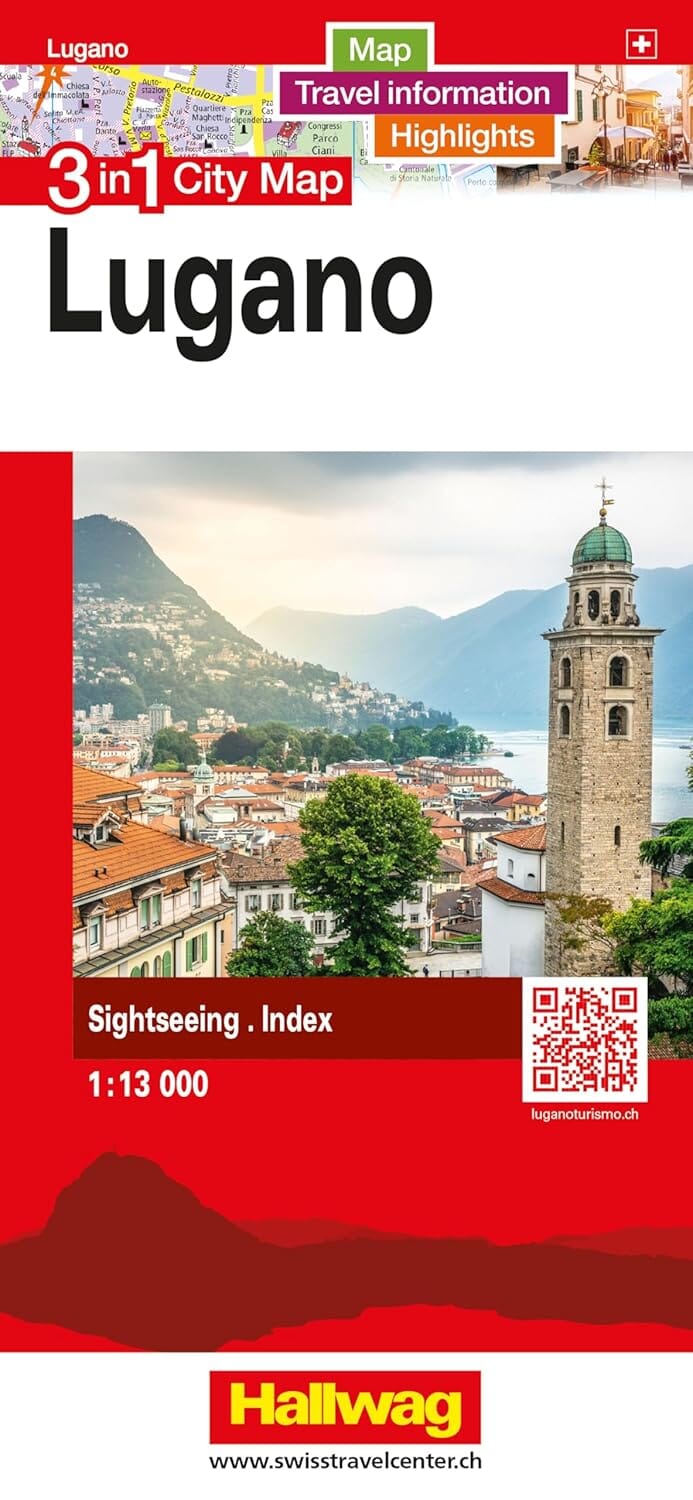 Plan de ville - Lugano | Hallwag - 3 in 1 City maps plan de ville Hallwag Kümmerly-Frey 